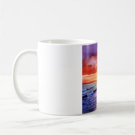 Caneca De Café Sunset de praia tropical #1 Mug