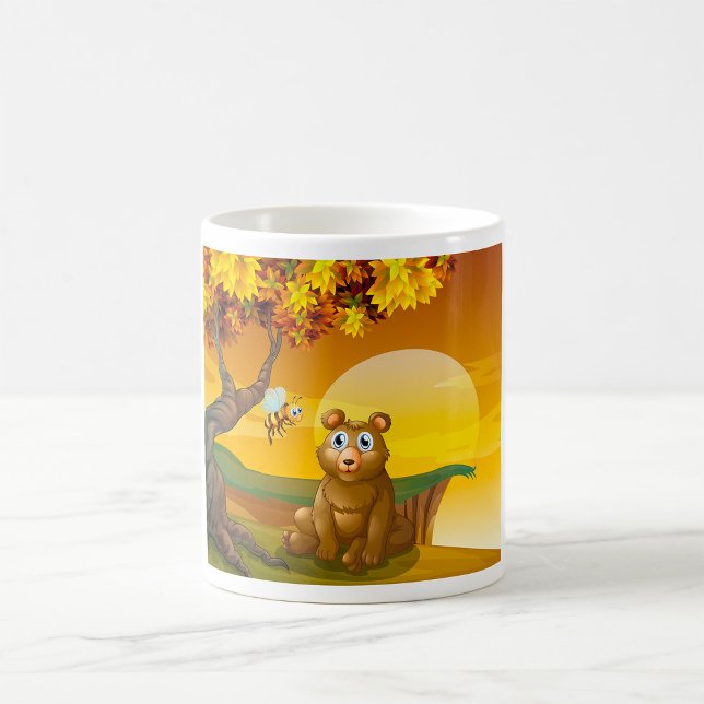 Caneca De Café Sunset do Urso Castanho (Criador carregado)