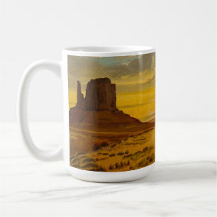 Caneca De Café Sunset on Monument Valley, por Gary Poling