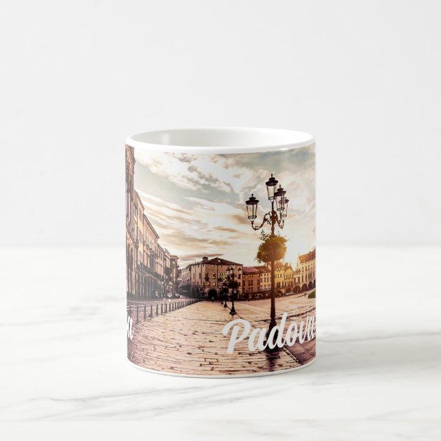 Caneca De Café Sunset over quadrado em Padova, Itália (Centro)