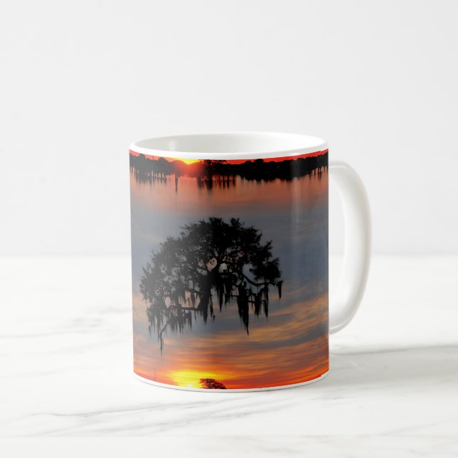 Caneca De Café Sunset Sip: Um Paraíso do Tea Lover (Frente Esquerda)