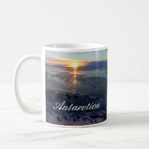 Caneca De Café Sunset sobre McMurdo Sound, Antártica