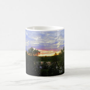 Caneca De Café Sunset sobre Pond