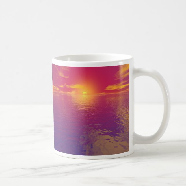 Caneca De Café Sunset Vermelho (Direita)