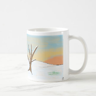 Caneca De Café Sunset Winter Scape