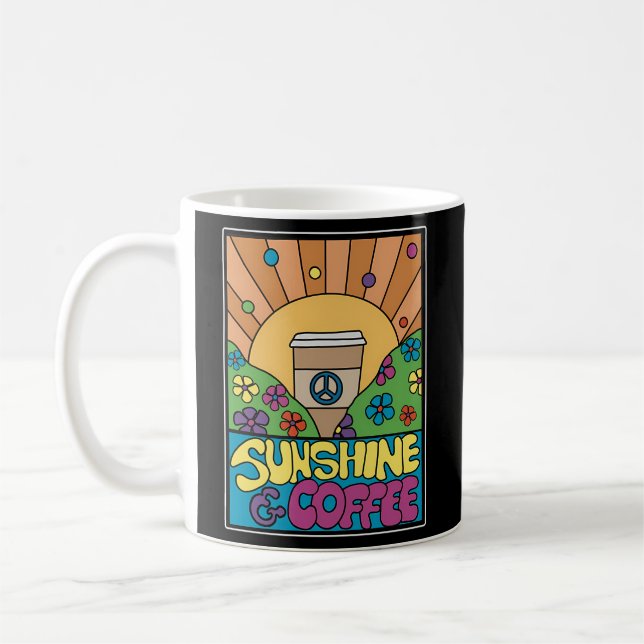 Caneca De Café Sunshine E Café 70S Psicodélicos (Esquerda)