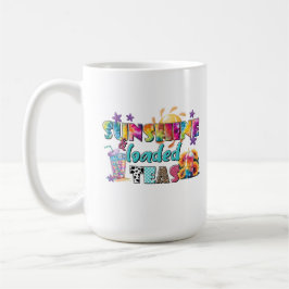 Caneca De Café Sunshine e Chás Carregadas Coloridas Víblias de Ve