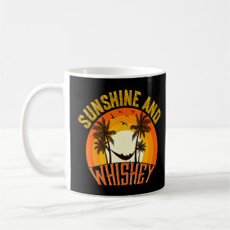 Caneca De Café Sunshine E Whiskey Beach Summer Bourbon Dispararam