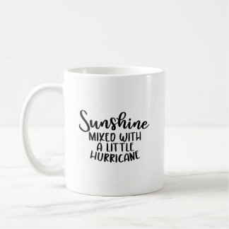 Caneca De Café "Sunshine Misturado com um Pequeno Furacão" Sassy