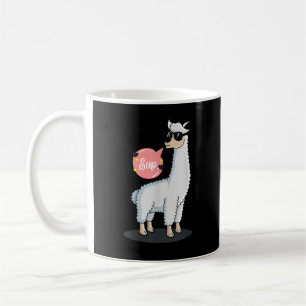 Caneca De Café Sup Sem Drama Llama Amante de Animais Incrível Eng