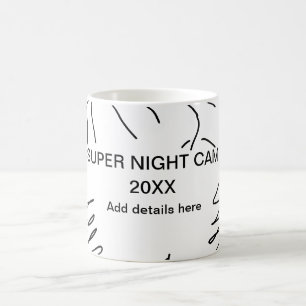 Caneca De Café Super acampamento verão inverno adicionar nome ano