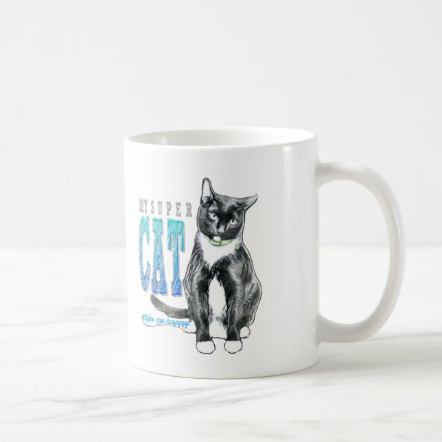 Caneca De Café Super Cat (Direita)