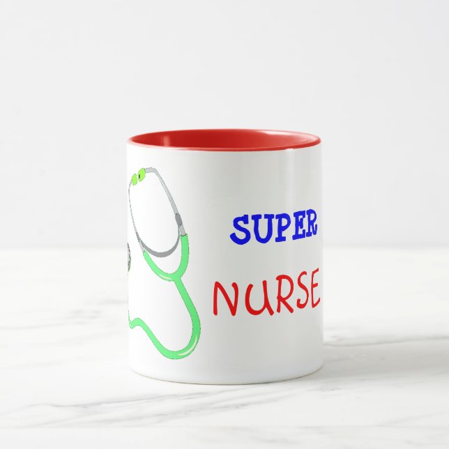 Caneca de café super da enfermeira do estetoscópio (Centro)