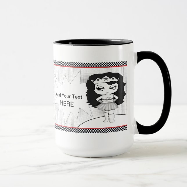 Caneca de café super da menina (Direita)