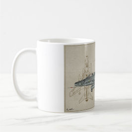 Caneca de café super do sabre F-100