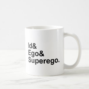 Caneca De Café Super-ego   do ego da identificação três porç