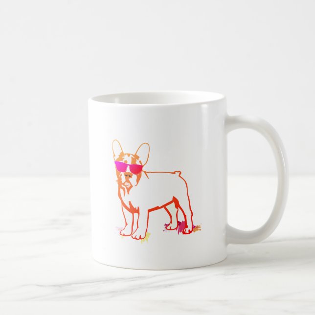 Caneca De Café Super Frenchie Bulldog (Direita)