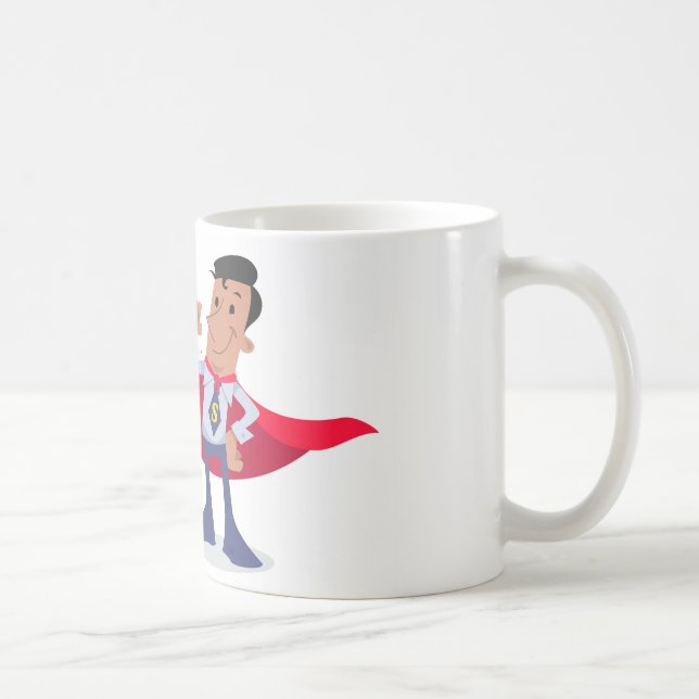 Caneca De Café Super Funcionário ou Super Chefe (Direita)