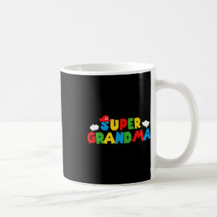 Caneca De Café Super Gamer Avó Engraçado Dia Das Mulheres Pela Mã