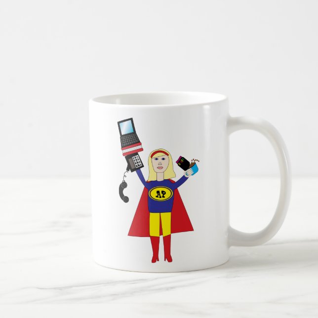 Caneca De Café Super Hero Mug Profissional Administrativo (Direita)