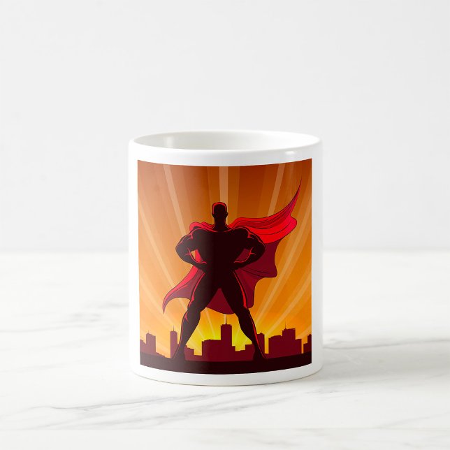 Caneca De Café Super-herói (Criador carregado)