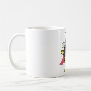Caneca De Café Super-Herói Deus Voador Personagem Inseto Voador