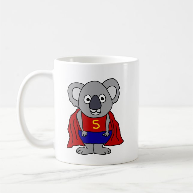 Caneca De Café Super-herói do Urso Koala (Esquerda)