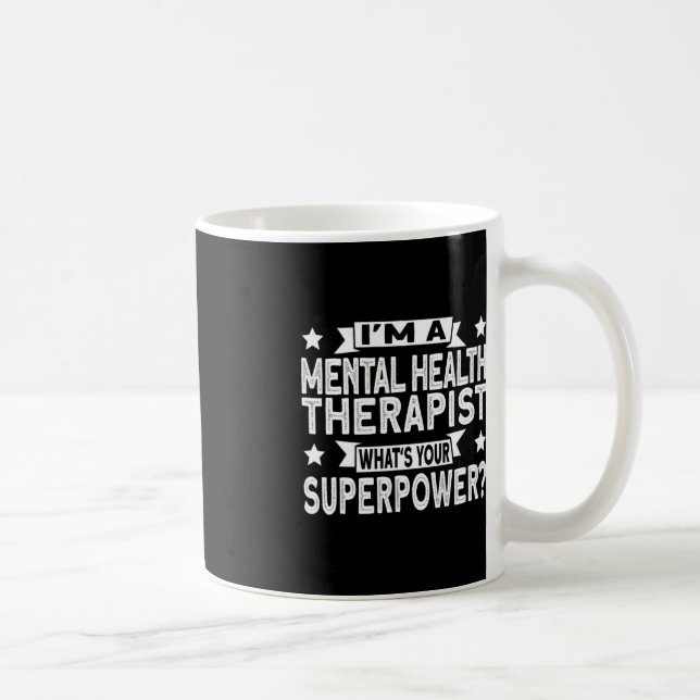Caneca De Café Super-herói e Terapêutica Mental (Direita)