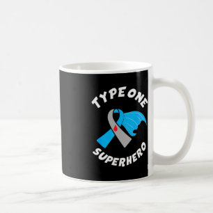 Caneca De Café Super-herói Tipo 1 Sensibilização para Diabetes Ti
