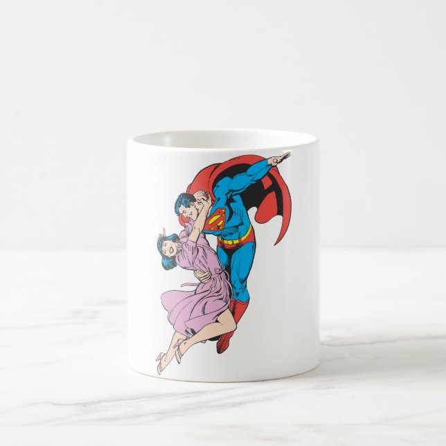 Caneca De Café Super-Homem e Lois a Rosa (Centro)