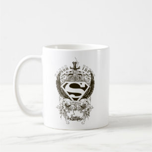 Caneca De Café Super-Homem Estilizado  Logotipo Honor, Verdade e 