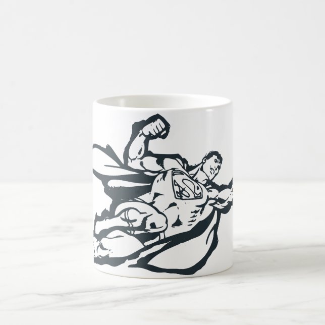 Caneca De Café Super-Homem Voa Direita (Centro)