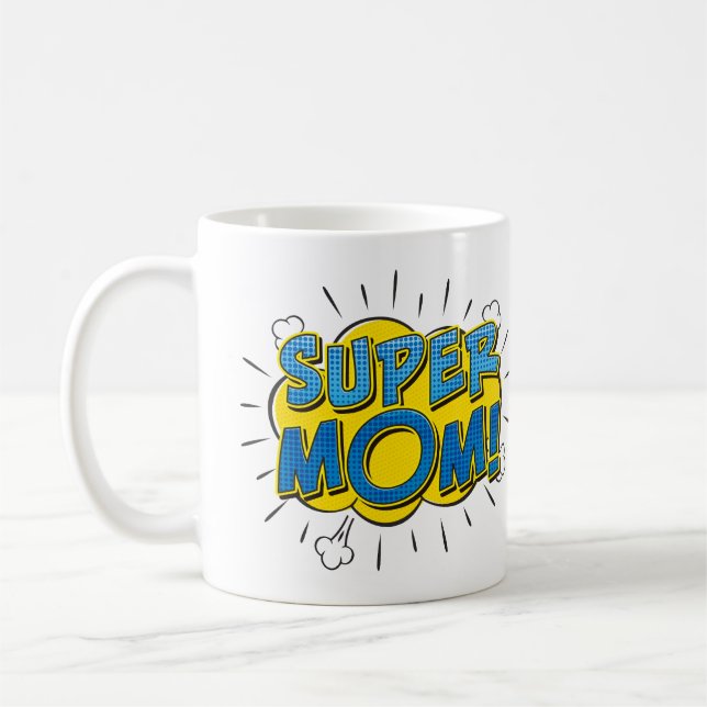 Caneca De Café Super Mãe (Esquerda)