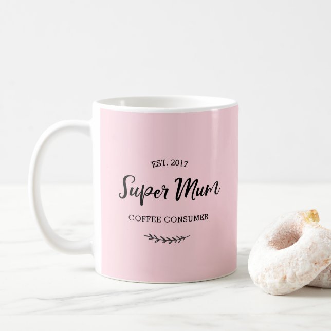 Caneca de café super Mãe (Com Donut)