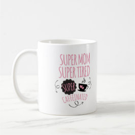 Caneca De Café Super Mãe Café Mug - Divertido e Na moda