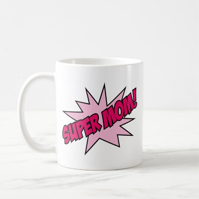 Caneca De Café Super mãe! Coffee Mug (Esquerda)