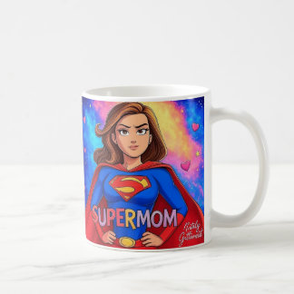 Caneca De Café Super-mãe Galaxy Mug - Presente Negrito para a Mãe
