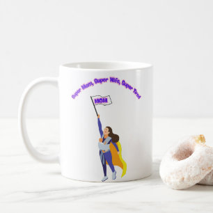 Caneca De Café Super Mãe Super Esposa Super Cansada