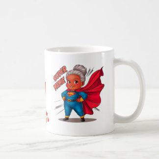 Caneca De Café Super Mamie 4 message amour pour les mamies