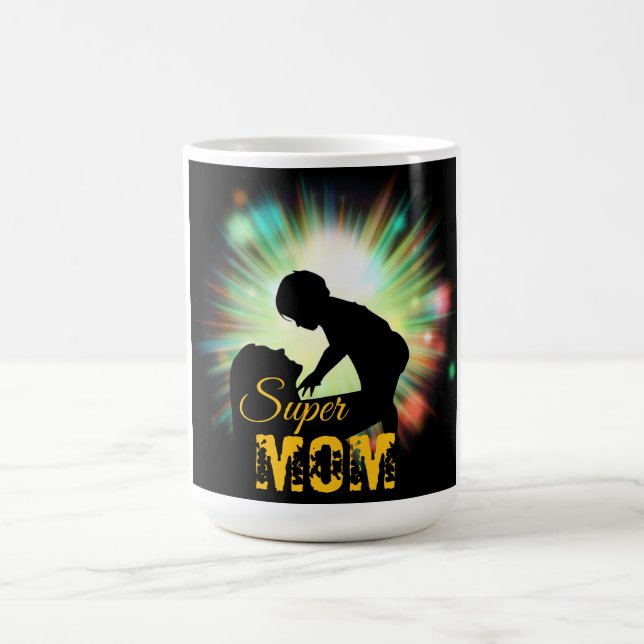 Caneca De Café Super MOM- (Centro)