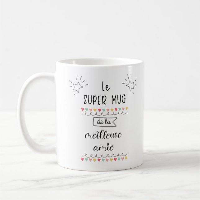 Caneca De Café Super mug de la meilleure amie (Esquerda)