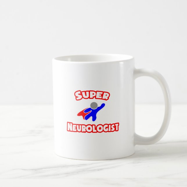 Caneca De Café Super Neurologista (Direita)