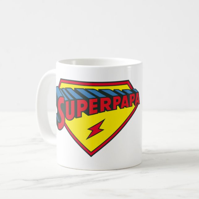 Caneca De Café super pai 2024 (Frente Esquerda)