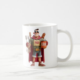 Caneca De Café Super Pai: Ilustração 3D de um Amante de Churrasco