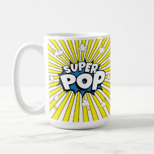Caneca De Café SUPER POP! Arte de história em quadrinhos divertid