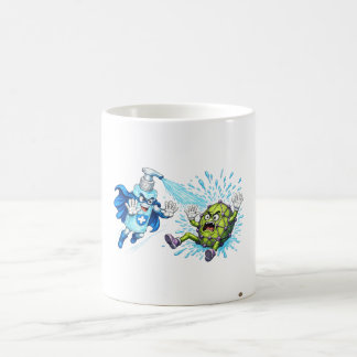 Caneca De Café Super Sanitizante vs. Monstro de Germes
