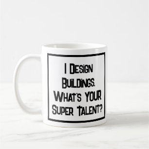 Caneca De Café Super Talento Arquiteto. Coffee Mug