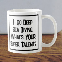Super Talento de mergulho no mar profundo. Coffee