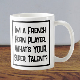 Caneca De Café Super Talento do Jogador do Corno de França. Coffe