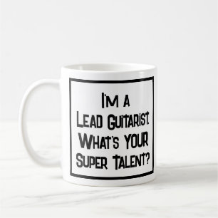 Caneca De Café Super Talento Guitarista. Coffee Mug
